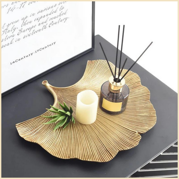 Luxury Gold Leaf Shape for Candle