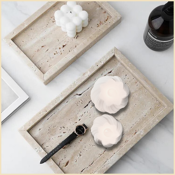 Premium Marble Minimalism Tray for Candles