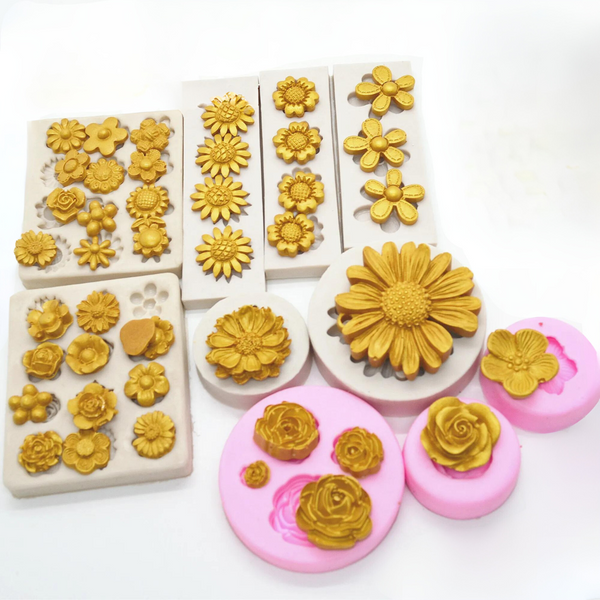 Flowers Lace Silicone Fondant Moulds