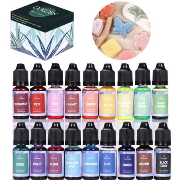 liquid colorant candle making kit 18 colors