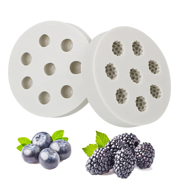 Raspberry Blueberry Shape Silicone Mould 3D