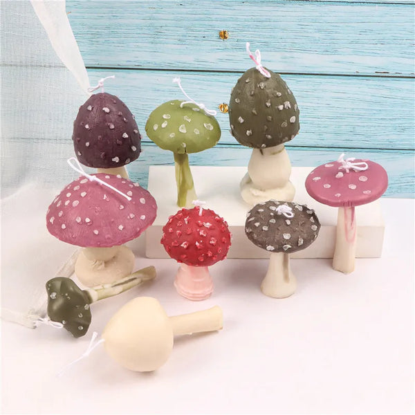 Mushrooms Candle Silicone Mould