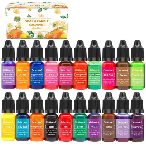 Candle Dyes Pigment Set 20 Colors