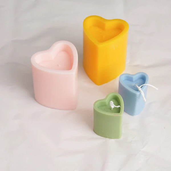 Acrylic Heart Shape Candle Mould